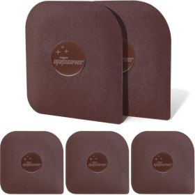5-Pack Plastic Pan & Dish Scraper - Non-Scratch Kitchen Cleaning Tool For Cast Iron & Pots (Option: Brown)