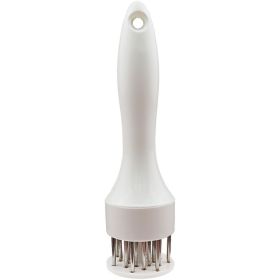 1pc 304 Stainless Steel Meat Tenderizer; 21 Steel Needles To Loosen Meat Artifact; Tender Meat And Break Tendons (Color: White)